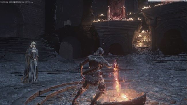 Локация Храм Огня в в Dark Souls 3.