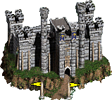 Замок на карте в игре Герои меча и магии 3.